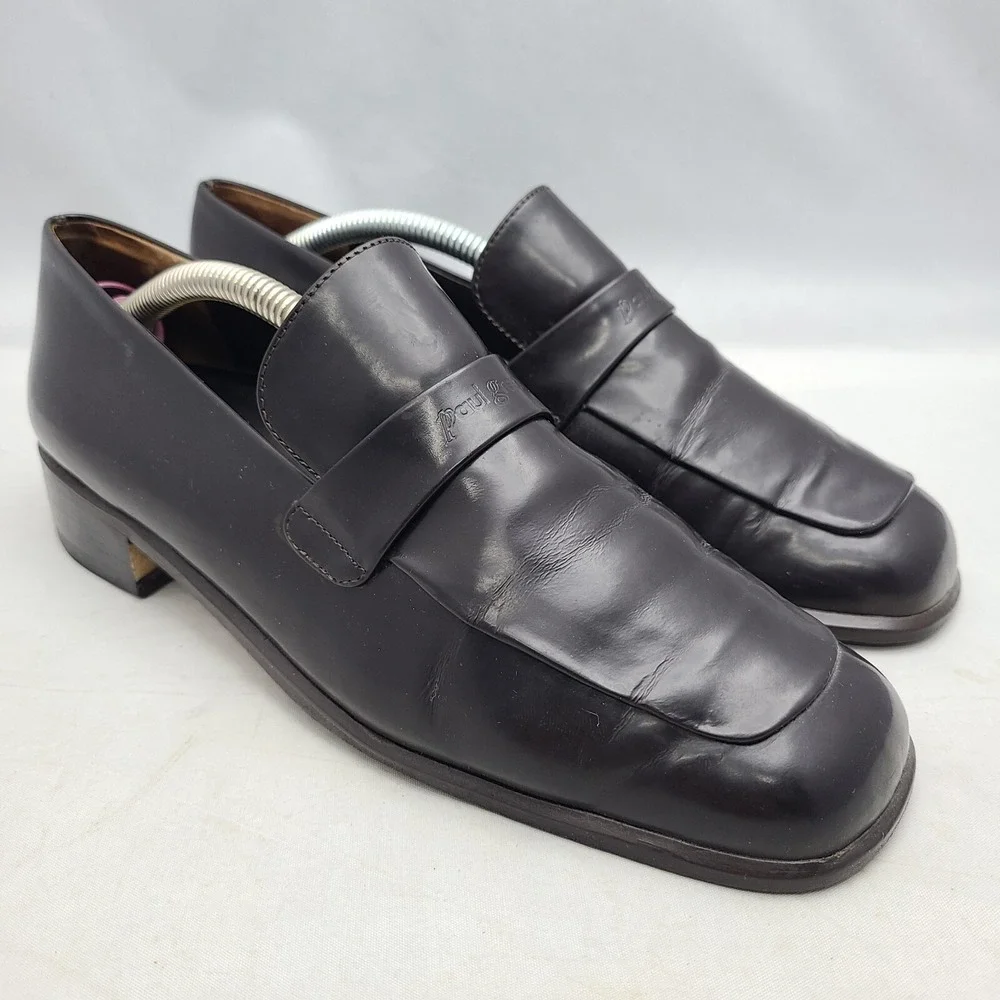 Paul Green Munchen Black Patent Leather‎ Loafers Smooth Soles Size 5 Handmade